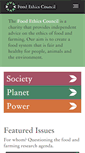 Mobile Screenshot of foodethicscouncil.org
