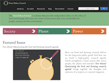 Tablet Screenshot of foodethicscouncil.org